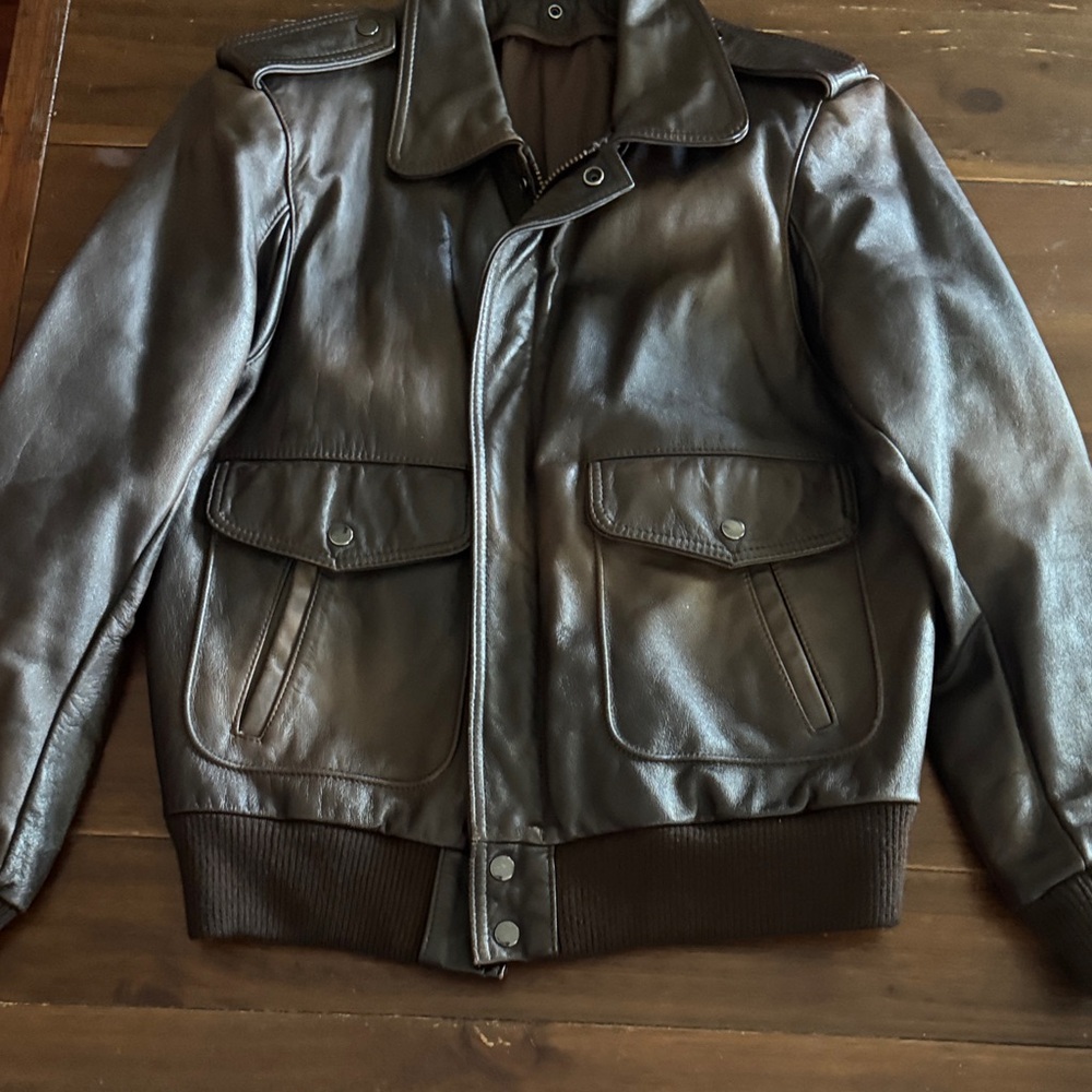 Women's Classic Brown Leather Jacket